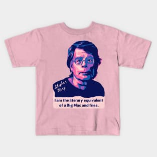 Stephen King Portrait and Quote Kids T-Shirt